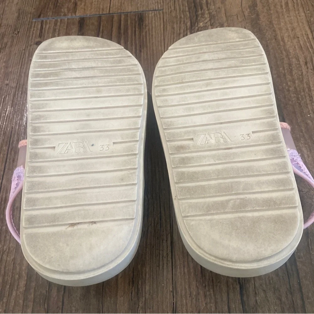 Zara Summer Kids Sandals in Pink and Cream